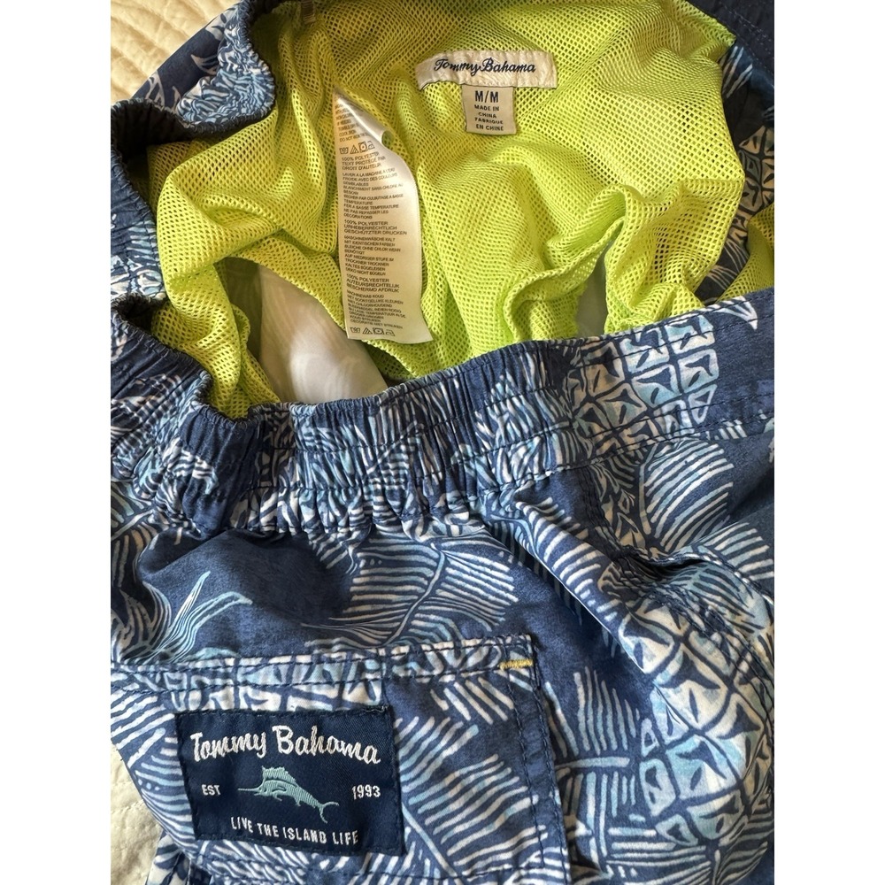 Tommy Bahama Boardshorts Men Medium Pineapple Lined Drawstring Swim Trunks - Picture 7 of 7